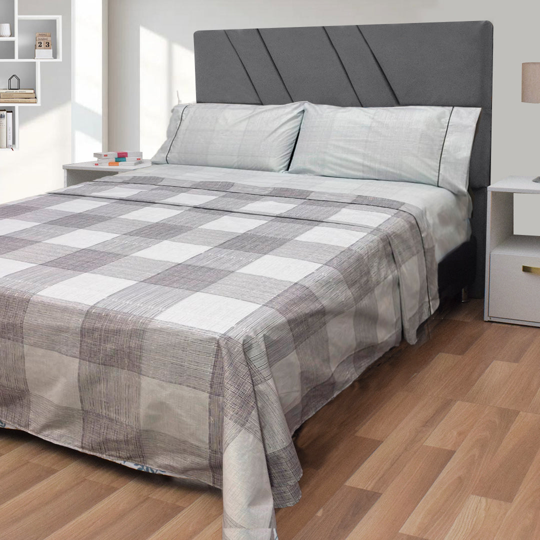 Sábana 150 Hilos Estampada - Diseño Loto