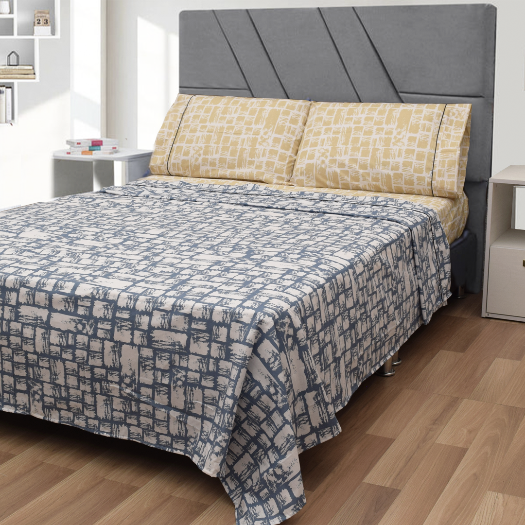 Sábana 150 Hilos Estampada - Diseño Nativo