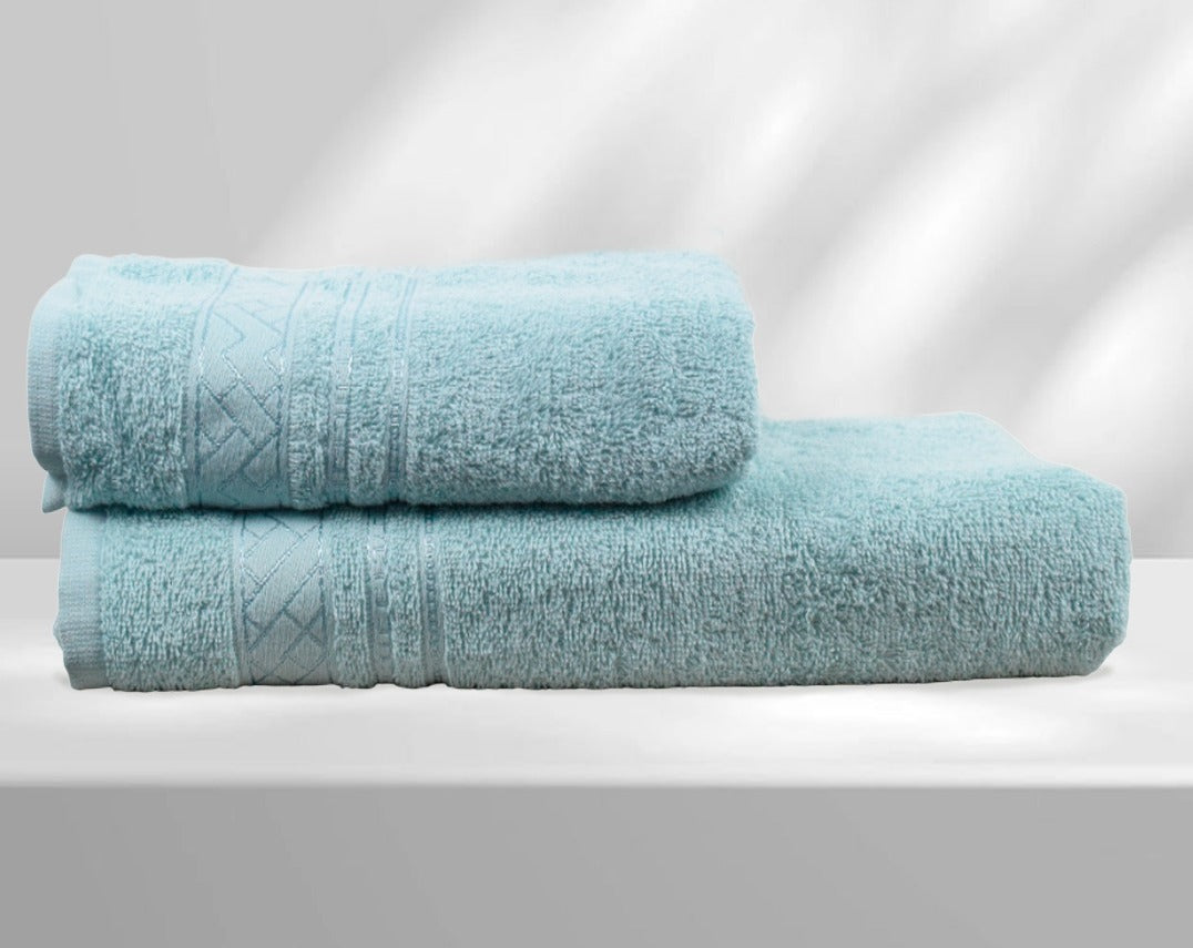 Juego de toalla-VERDE AGUA MARINA