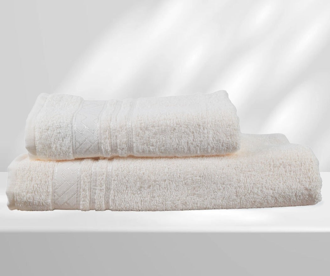 Juego de toalla-MARFIL