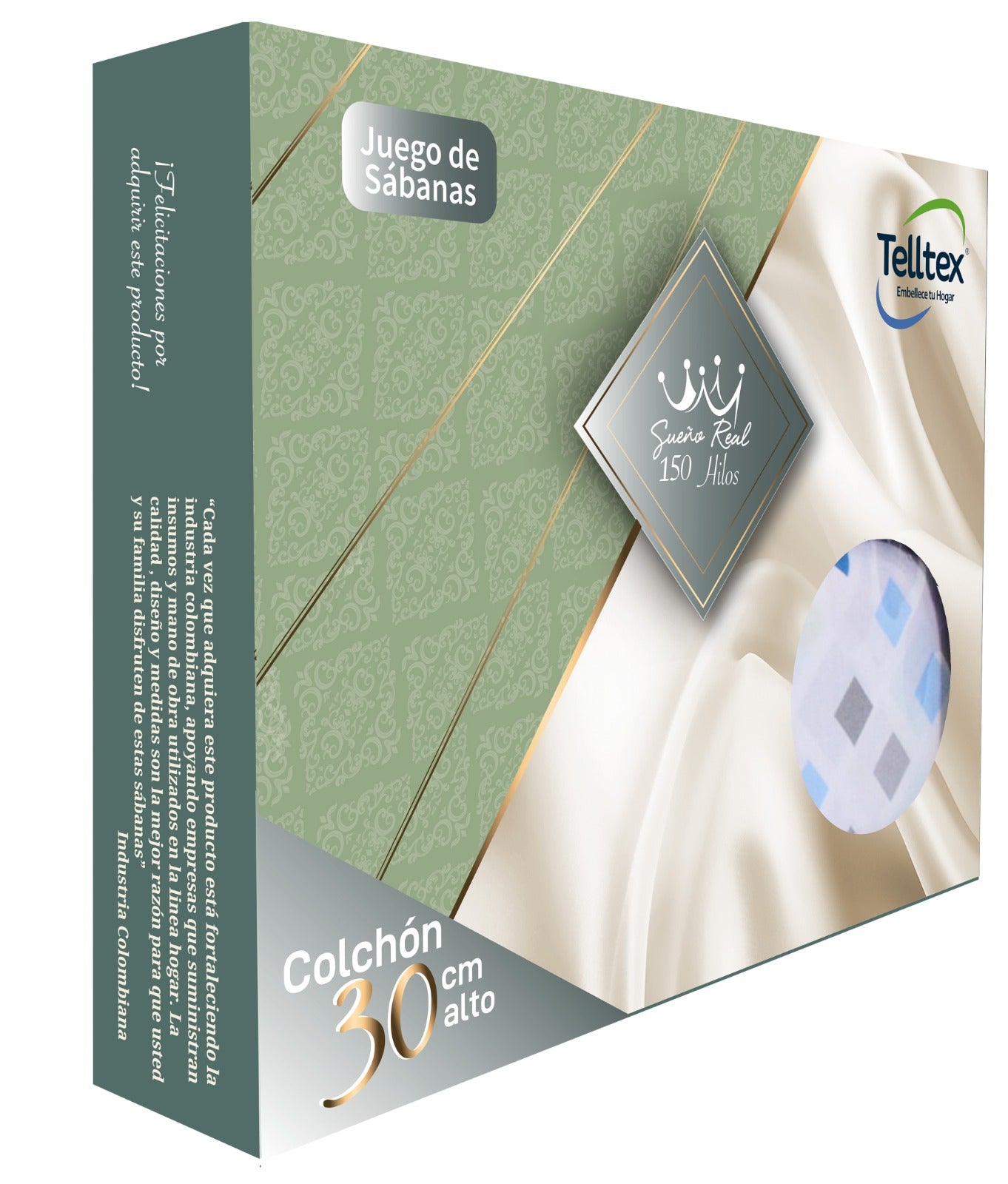 Sábana 150 Hilos Estampada - Diseño Enzo