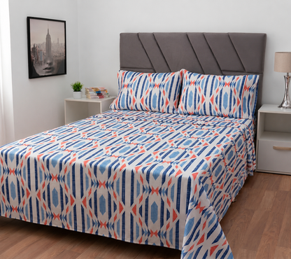 Sábana 150 Hilos Estampada - Diseño Aster