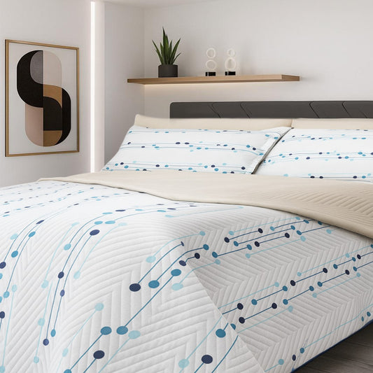 Acolchado Madrigal - Diseño Astral Camel