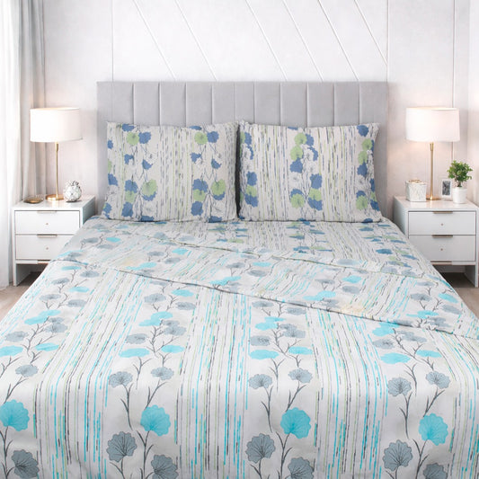 Sábana 150 Hilos Estampada - Diseño Bloom