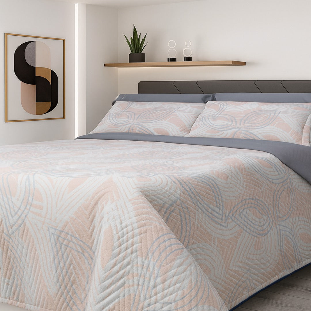 Acolchado Madrigal - Diseño Bridal Gris