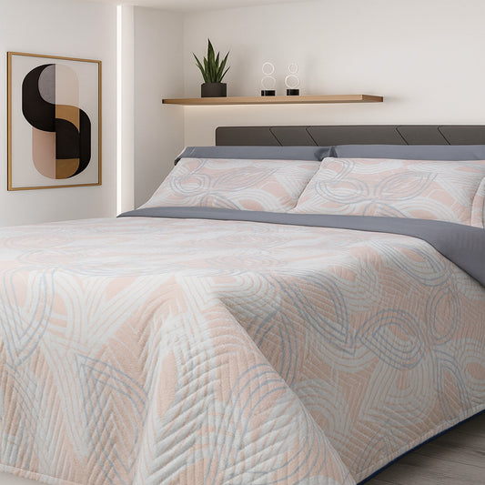 Acolchado Madrigal - Diseño Bridal Gris