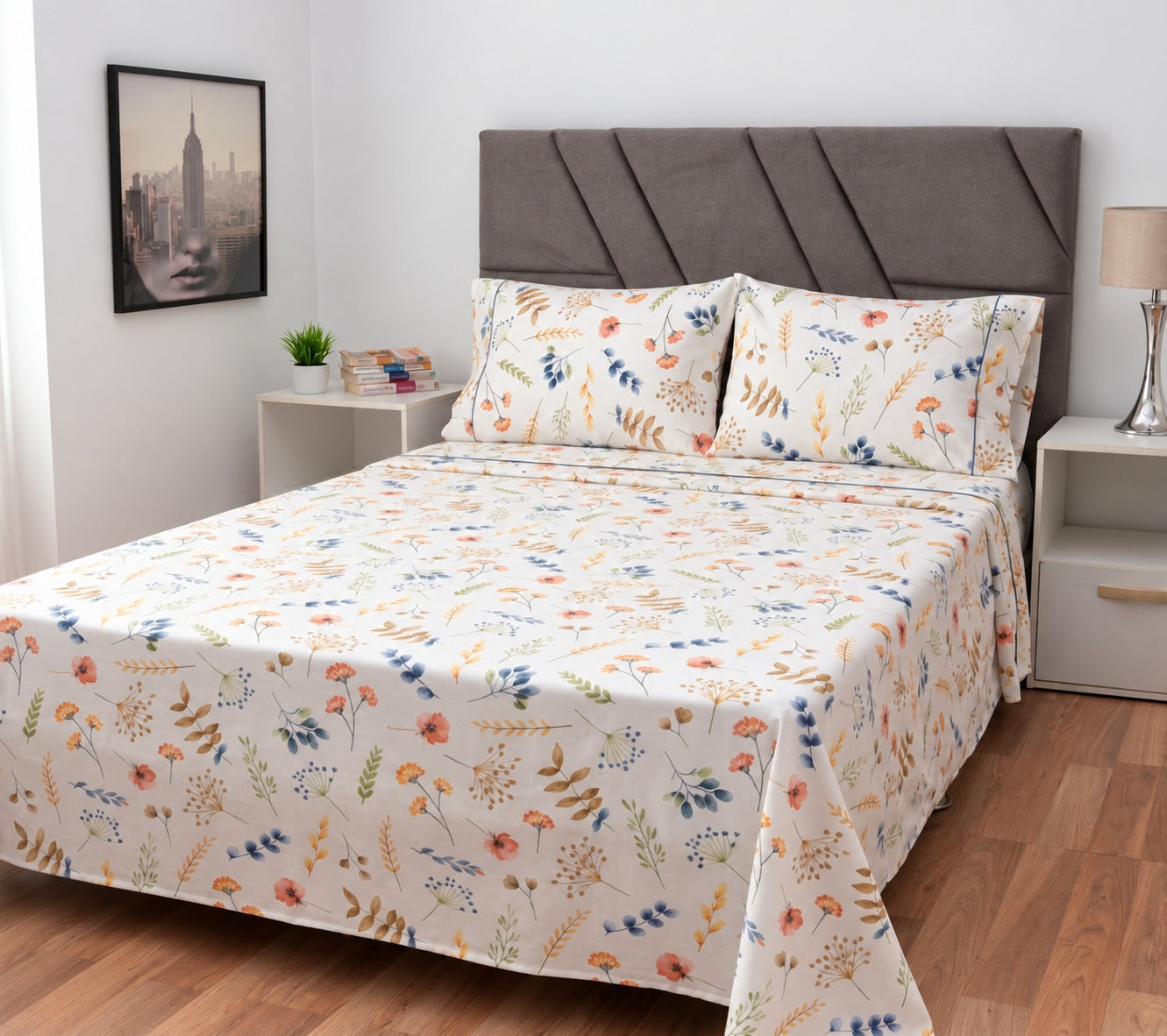 Sábana 150 Hilos Estampada - Diseño Dalia