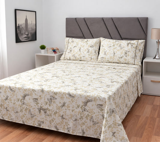 Sábana 150 Hilos Estampada - Diseño Lavanda