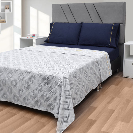 Sábanas 200 Hilos Estampadas – Brisa Noche