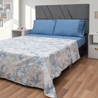 Sábanas 200 Hilos Estampadas – Naturaleza Azul