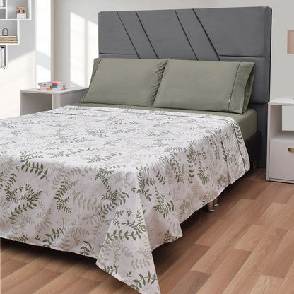 Sábanas 200 Hilos Estampadas – Naturaleza Verde Oliva