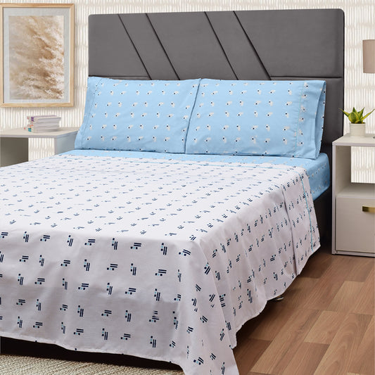 Sábana 150 Hilos Estampada - Diseño Nocturno