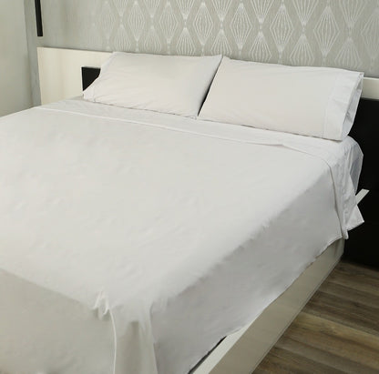 Sábana Top Line 300 Hilos - Color Blanco/ Lisa
