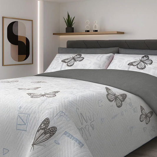 Acolchado Madrigal - Diseño Mystical Gris