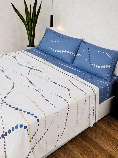 Sábana 150 Hilos Estampada - Diseño Genova
